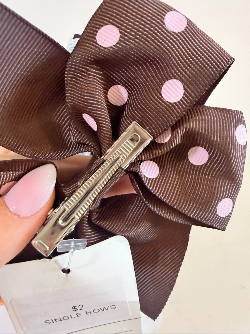 Kids Hair Bow Set - Multicolor Polka Dot & Solid Clips